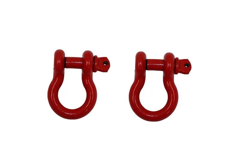 Fishbone Offroad D Ring 3/4In Red 2 Piece Set 1