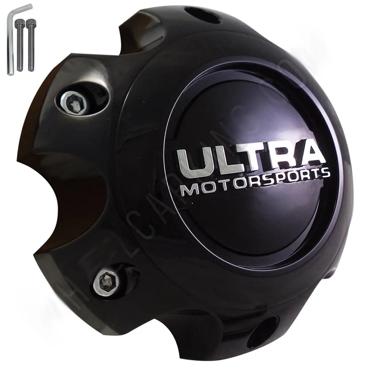 Ultra Motorsports Wheels Gloss Black Wheel Center Cap Caps # 89-9765 (4 Caps) 6 Lug 1