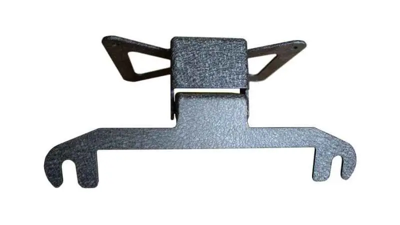 Fishbone Offroad 2018+ Jeep Wrangler Jl - Black Aluminum Hawse Fairlead License Plate Mount 1