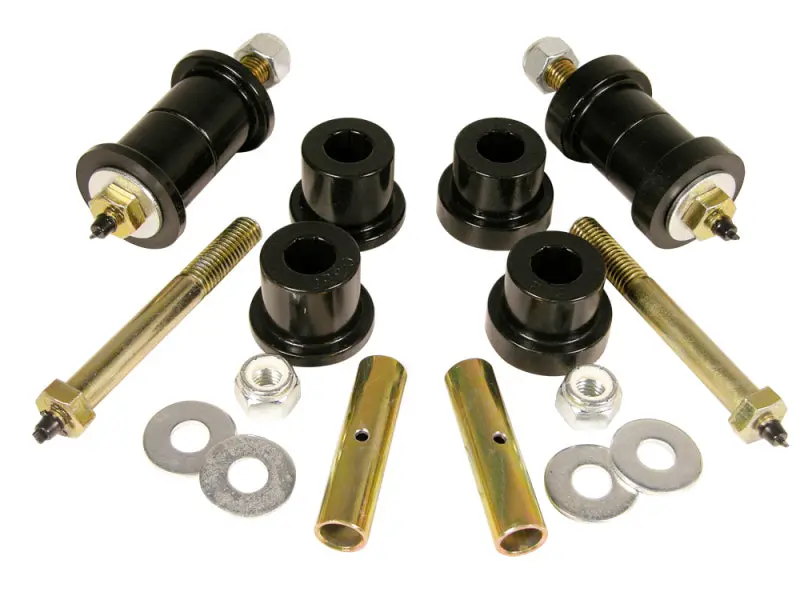 Prothane 87-96 Jeep Yj Front & Rear Main Spring Eye Bushings - Black 1