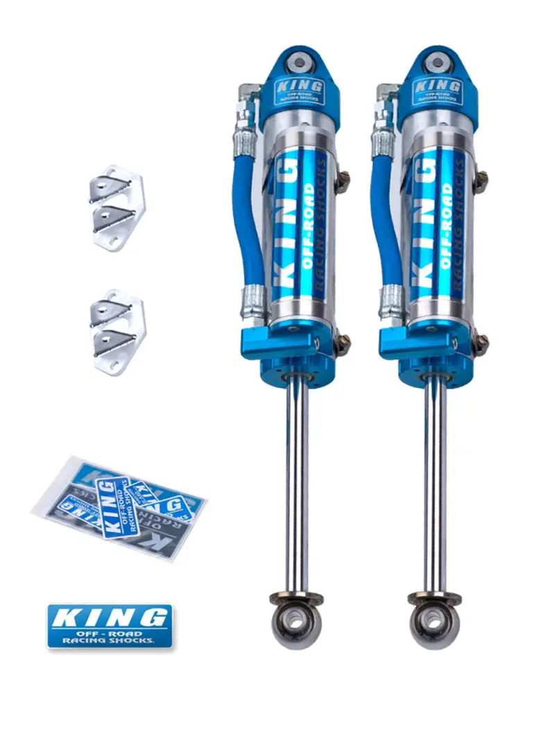 King Shocks 97-06 Jeep Wrangler Tj Rear 2.5 Dia Piggy Hose Reservoir Shock 0-2In Lift (Pair) 1