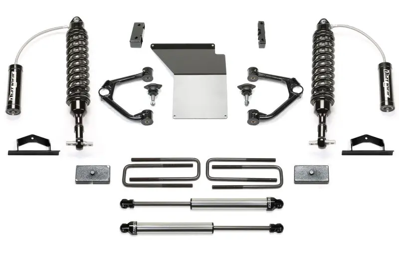 Fabtech 14-18 Gm K1500 W/Oe Alum. Uca 4In Budget Uca System W/Dl 2.5 Resi Coilovers & Rear Dl Shocks 1