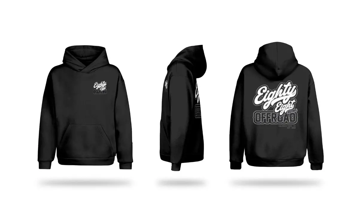 Eighty Eight Rotors Offroad "Script" Pullover Premium Hoodie 1