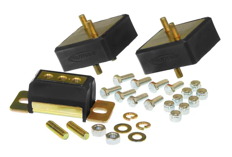 Prothane Jeep Motor & Trans Mount Kit - Black 1