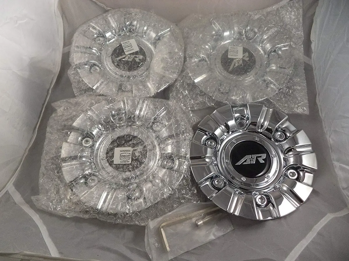 American Racing Wheels # 1639290016 Chrome Custom Wheel Center Caps (4 Caps) 2