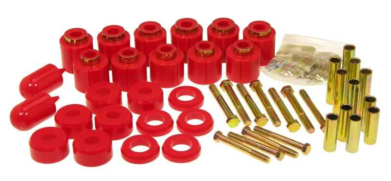 Prothane 97-01 Jeep Tj 1In Lift Body Mount Kit - Red 1