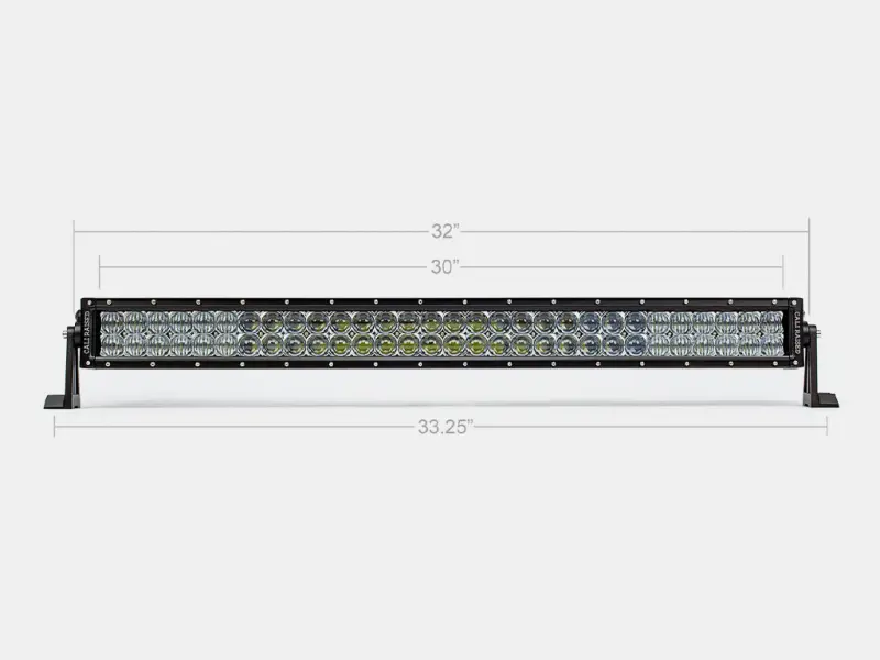 Cali Raised 32In Dual Row 5D Optic Osram Led Bar - Spot 1