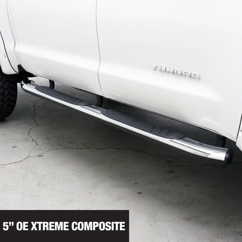 Go Rhino 17-20 Ford F-250/F-350 Sd 5In Oe Xtreme Composite Complete Kit W/Sidesteps + Brkts 1