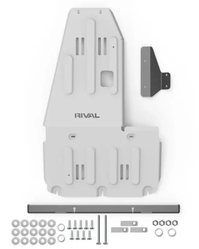 Rival Aluminum Engine, Transmission & Cat Skid Plate For Grenadier 1