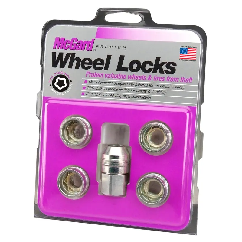 Mcgard Wheel Lock Nut Set - 5Pk. (Under Hub Cap / Cone Seat) M14x.5 / 22Mm Hex / .893In. L. - Silver 1