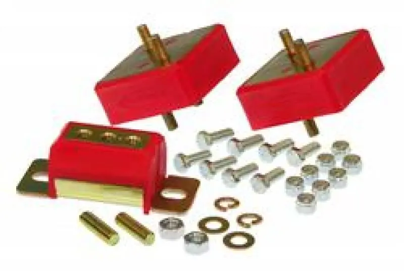 Prothane Jeep Motor & Trans Mount Kit - Red 1