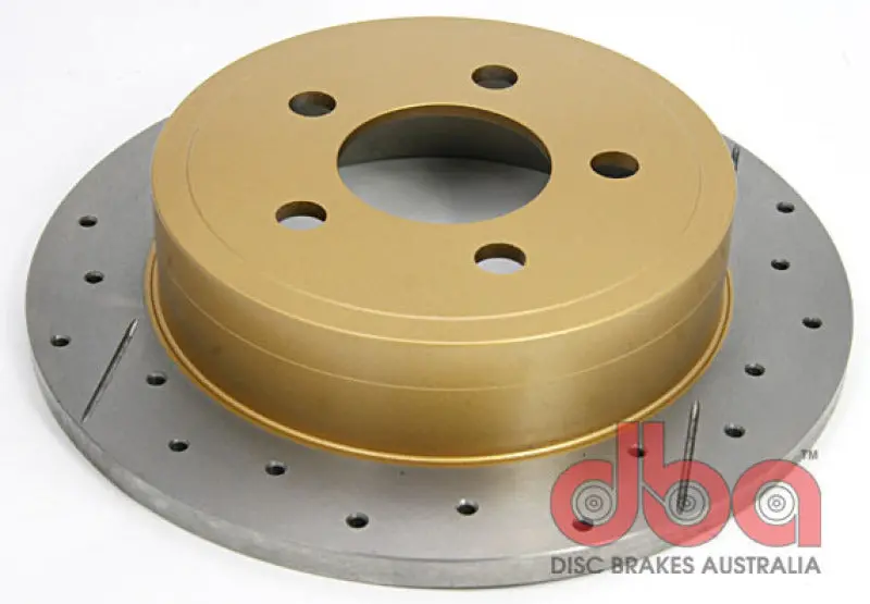 Dba 03-07 Jeep Liberty Rear Street Drilled & Slotted Rotor 1