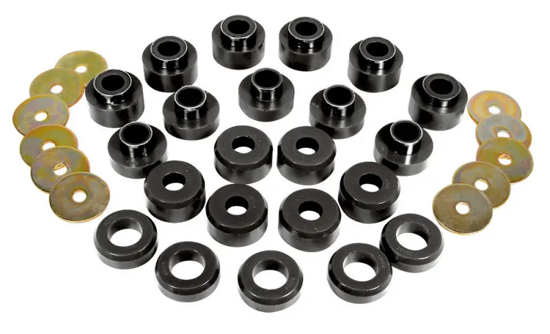 Prothane 97+ Jeep Tj Body Mount Kit - Black 1