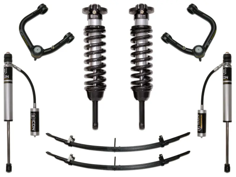 Icon 05-15 Toyota Tacoma 0-3.5In/2016+ Toyota Tacoma 0-2.75In Stg 3 Suspension System W/Tubular Uca 1