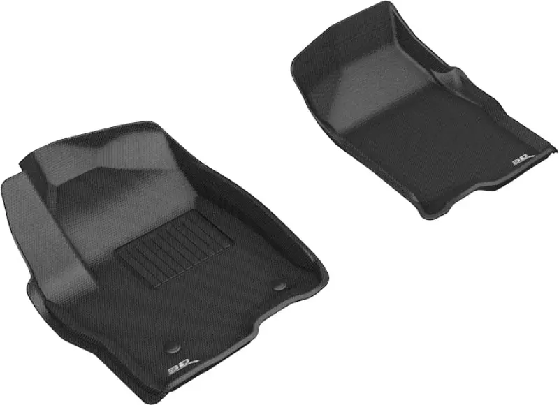 3D Maxpider 2019-2020 Gmc/Chevrolet Sierra 1500/Silverado 1500 Kagu 1St Row Floormat - Black 1