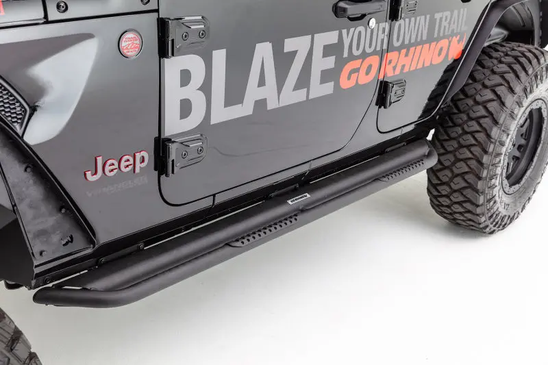 Go Rhino 18-20 Jeep Wrangler Jl Dominator Extreme Ds Sidesteps Complete Kit W/Sidestep + Brkts 1