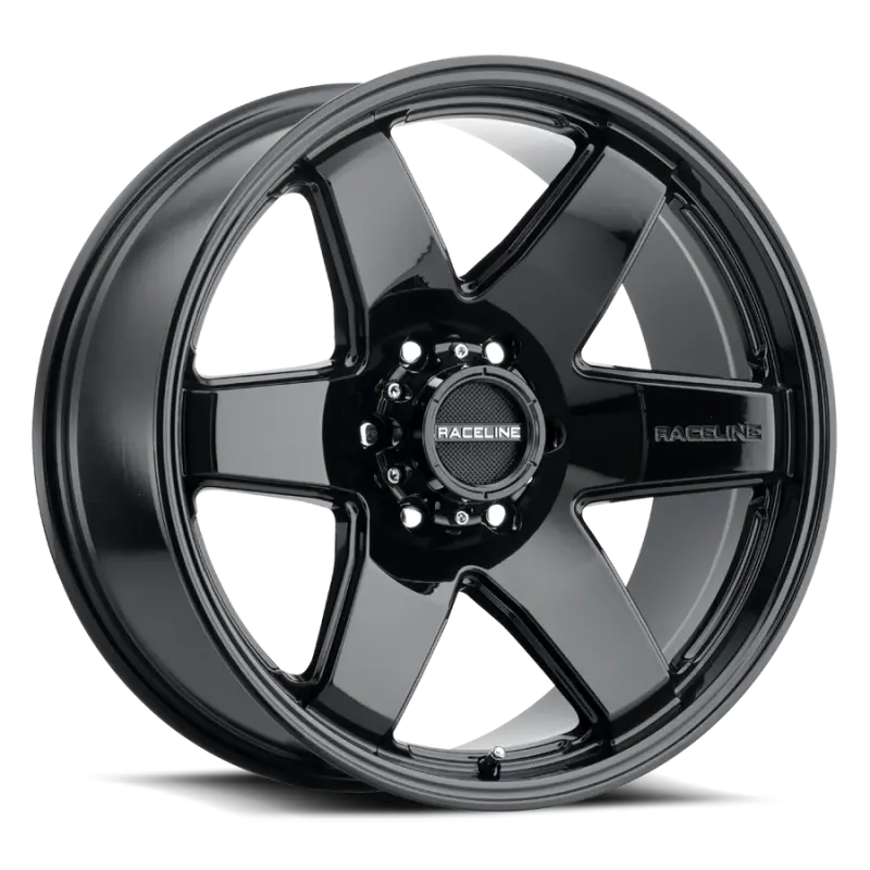 Raceline 942B Addict 18X8in / 6X139.7 Bp / 15Mm Offset / 106.1Mm Bore - Gloss Black Wheel 1