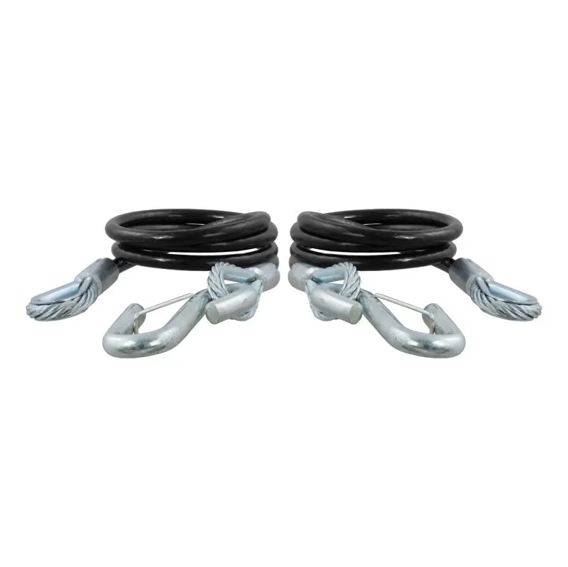 Rockjock Curt Towing Safety Cable Kit 44 1/2In Long W/ 2 Snap Hooks 5000Lbs 2-Pack 1