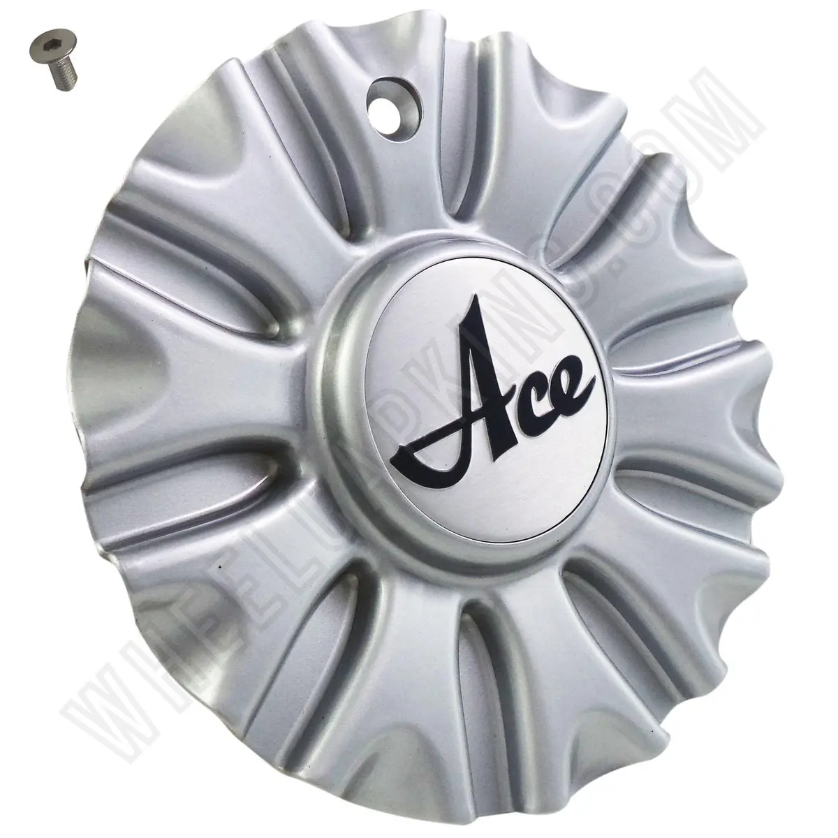 Ace Wheels Silver Custom Wheel Center Cap (4 Caps) 1