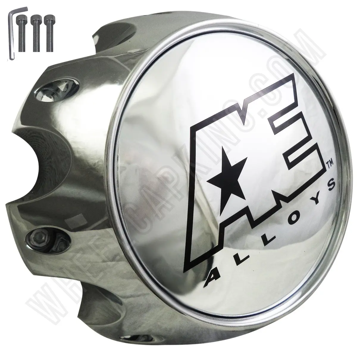 Eagle Alloys Ae Hardrock Series 8 Lug Chrome Wheel Rim 3313-06 Center Cap (1 Cap) 1