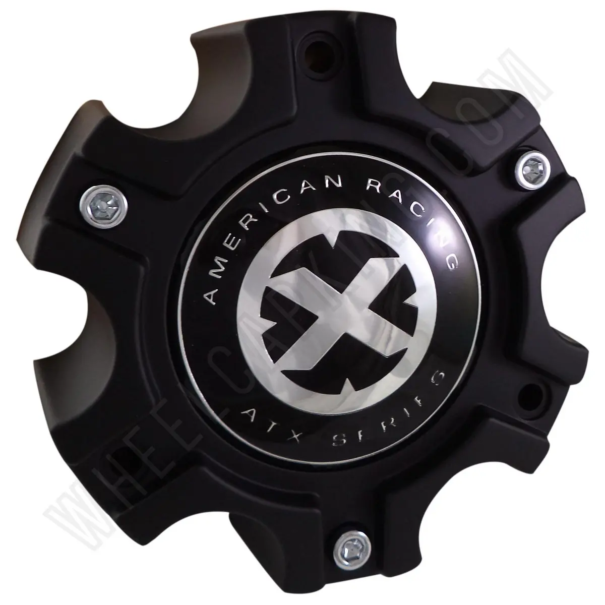 American Racing Wheels Atx Series Flat Black Custom Wheel Center Cap (1 Cap) #377B140-6H 1