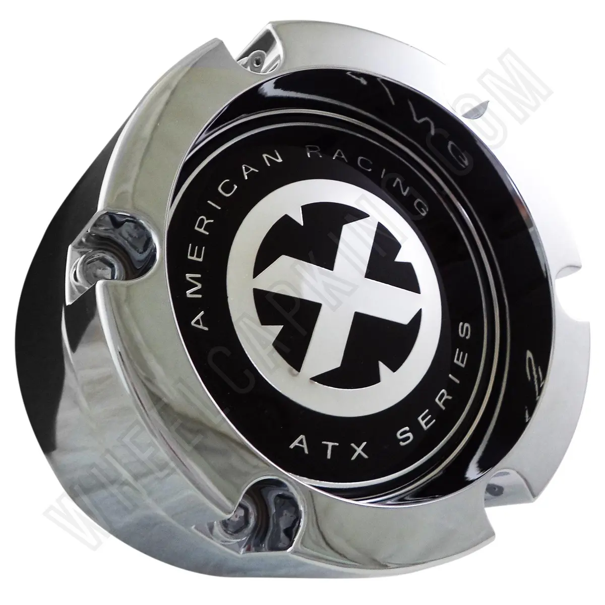American Racing Wheels Chrome Custom Wheel Center Cap 391K132 (4 Caps) 1
