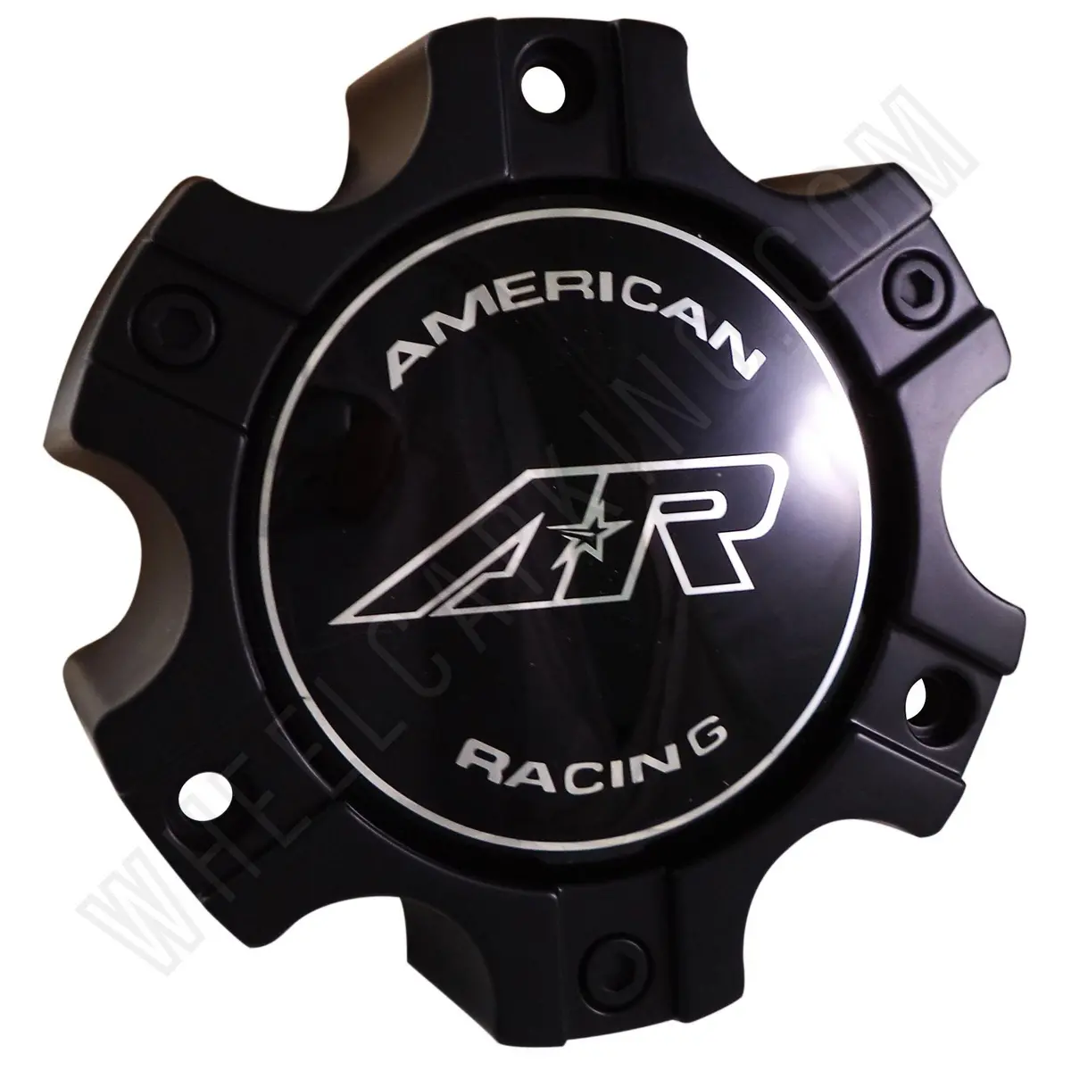 American Racing Wheels Flat Black Custom Wheel Center Caps # Cap M-563 (1 Cap) 1