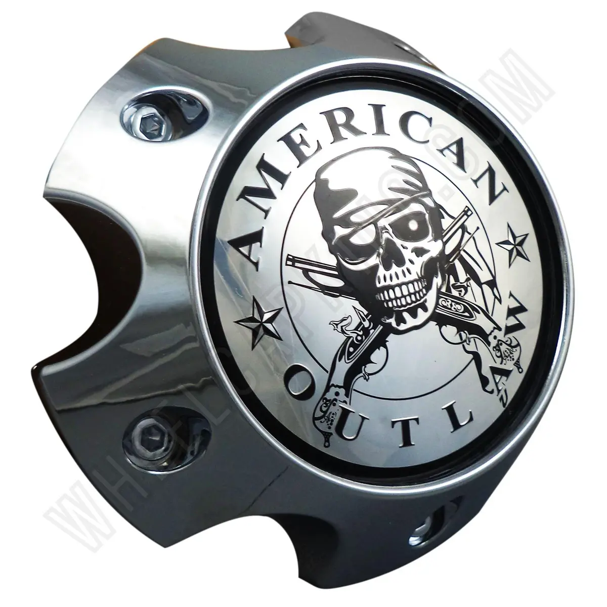 American Outlaw Wheels Chrome Custom Wheel Center Caps # Bc-787 (1 Cap) 1