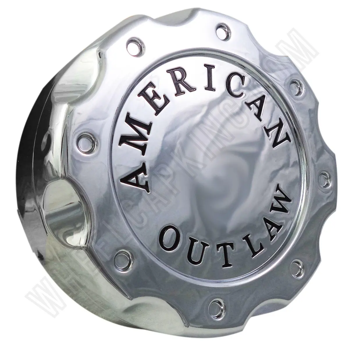 American Outlaw Wheels Bc-671Z Chrome Custom Wheel Center Caps (Set Of 4) 1