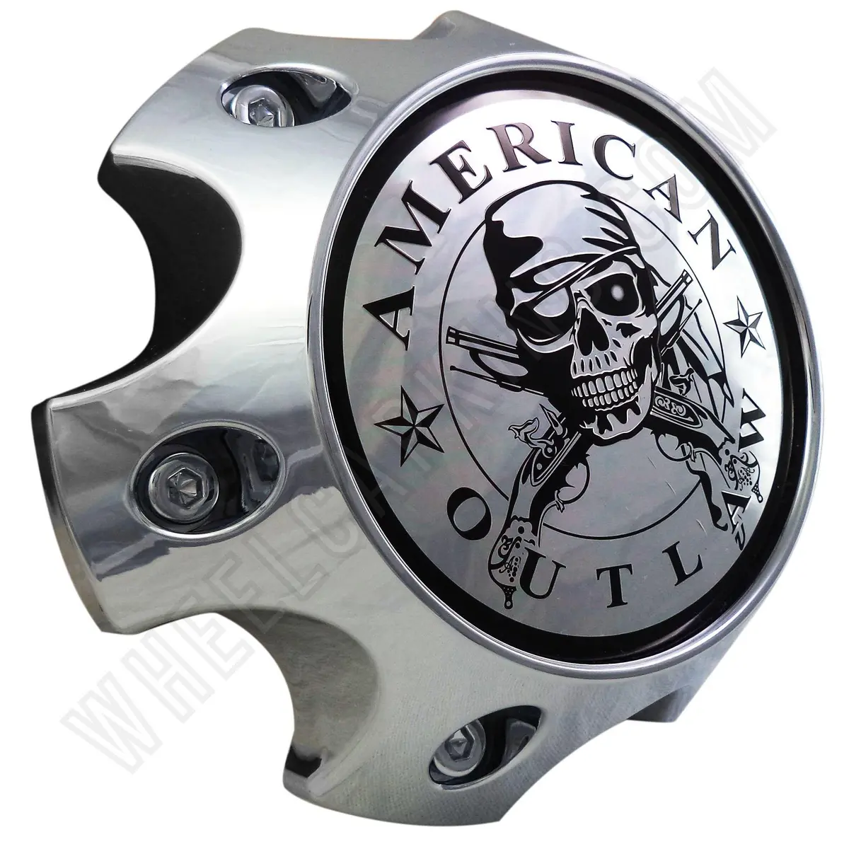 American Outlaw Wheels Chrome Custom Wheel Center Caps # Bc-789 (1 Cap) 1