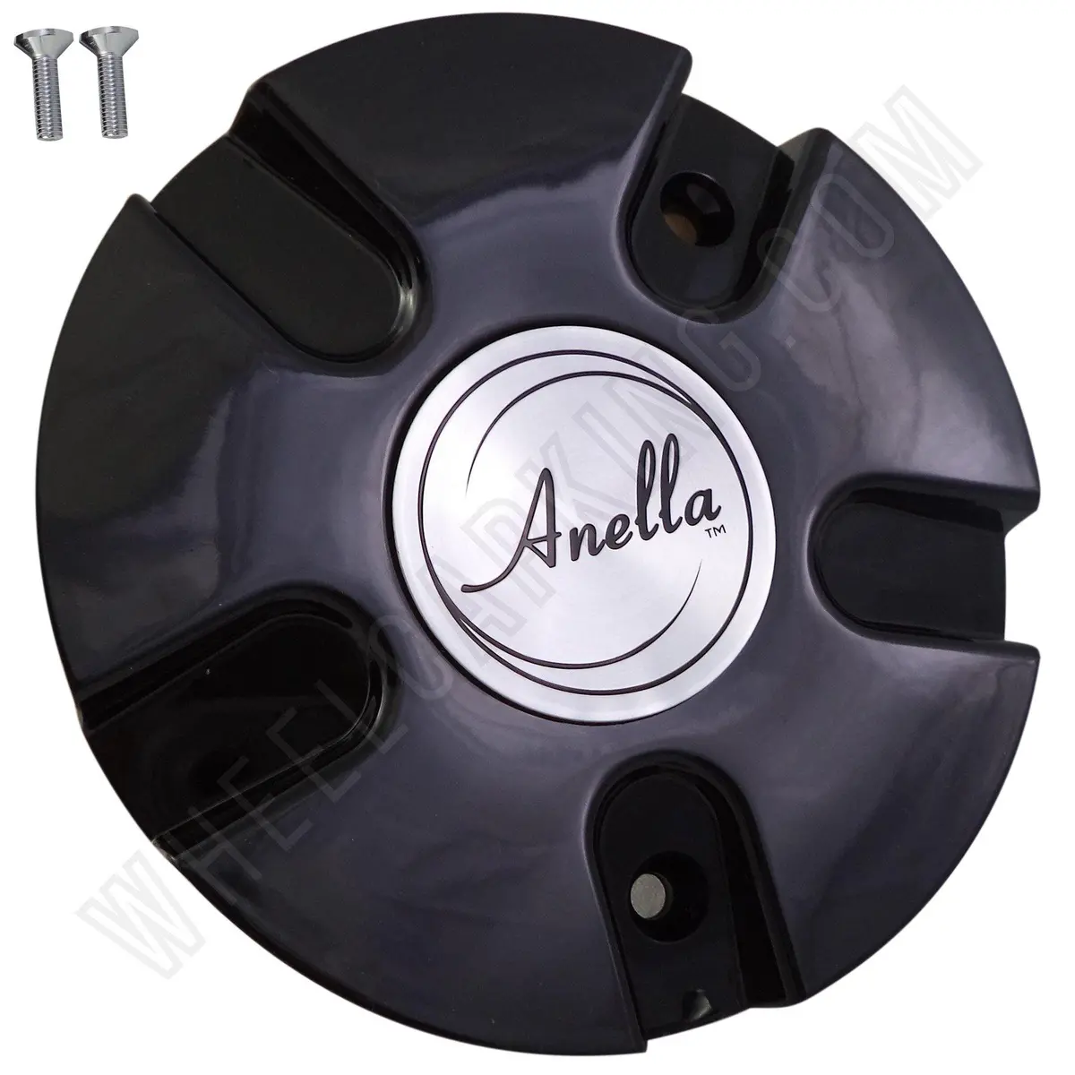 Anella Wheels Gloss Black Custom Wheel Center Cap # C153 (1 Cap) 1