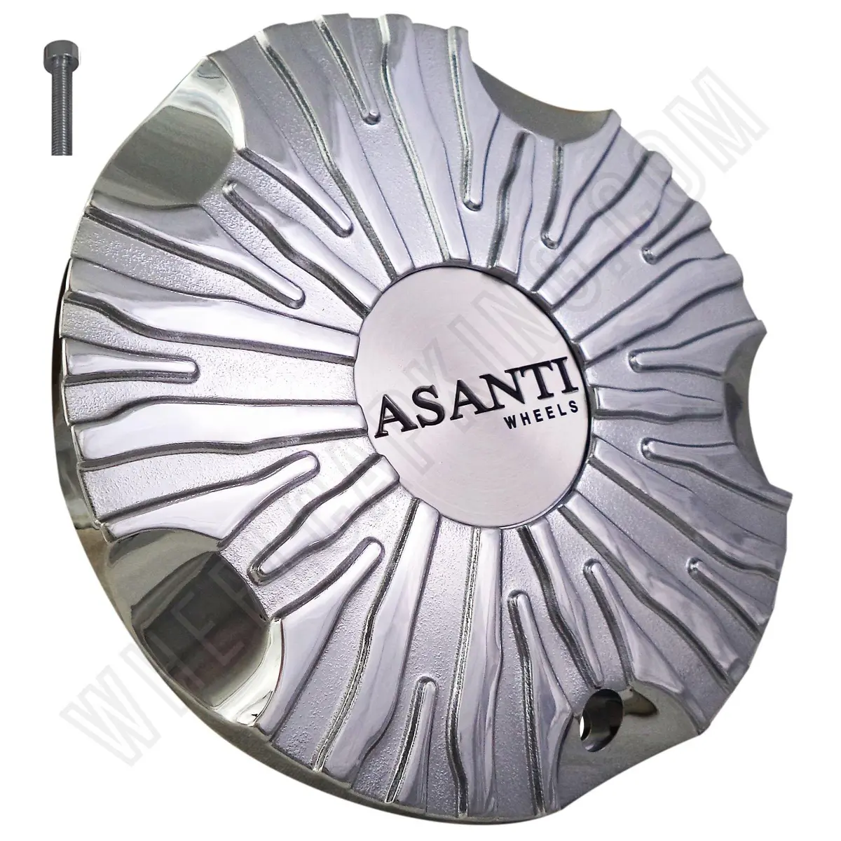 Asanti Wheels Chrome Custom Wheel Center Cap # Zebra Ms-Cap-L095 (Set Of 1) New! 1