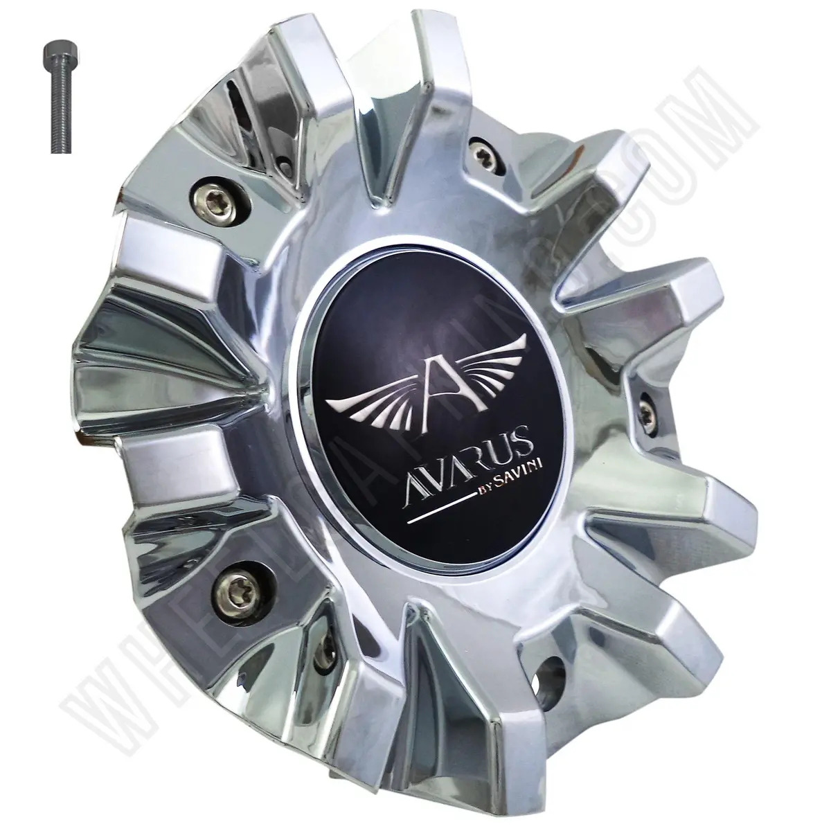 Avarus # Ms-Cap-Z216 / Z215 / Av-3 Chrome Custom Wheel Center Cap (4 Caps) 1