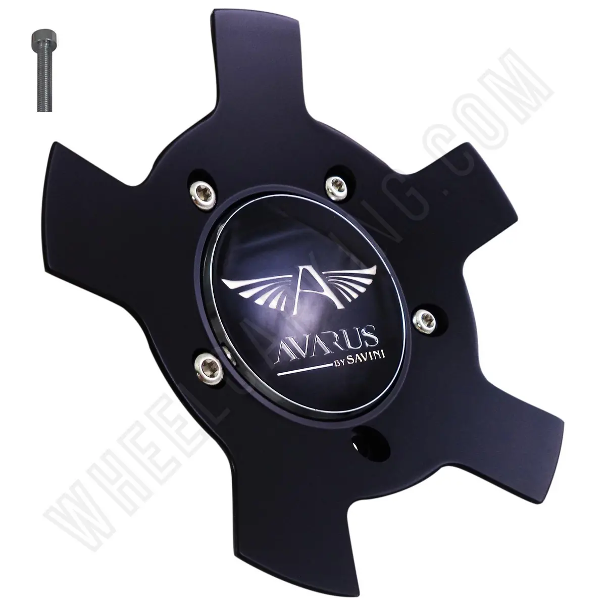 Avarus # Ms-Cap-Z214 Flat Black Custom Wheel Center Cap (4 Caps) 1