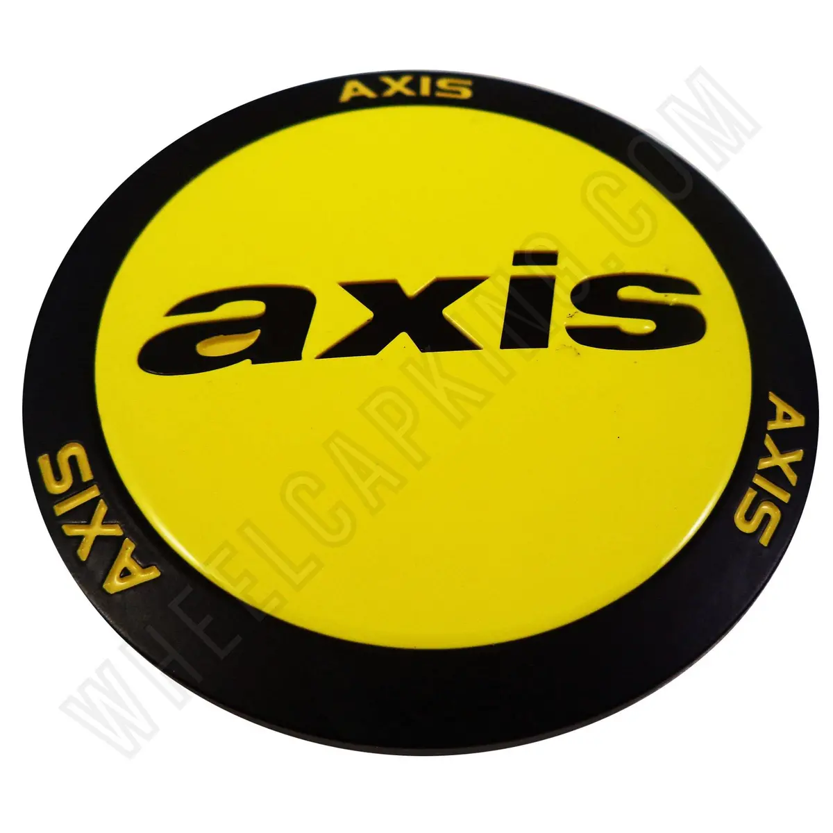 Axis Wheels Yellow / Black Shine Custom Wheel Center Cap (1 Cap) 1