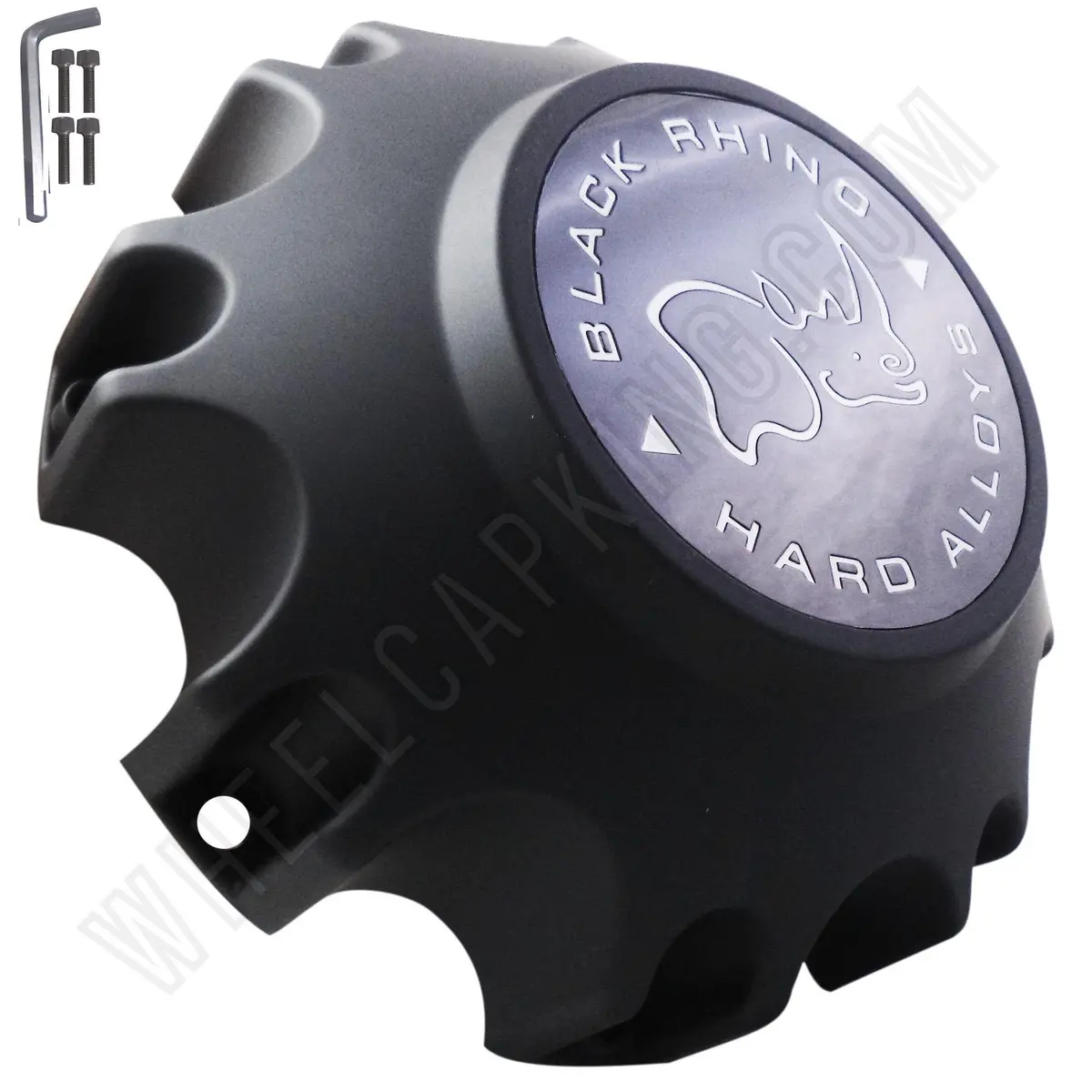 Black Rhino M-791 Wheel Center Cap Flat Black (4 Caps) 1