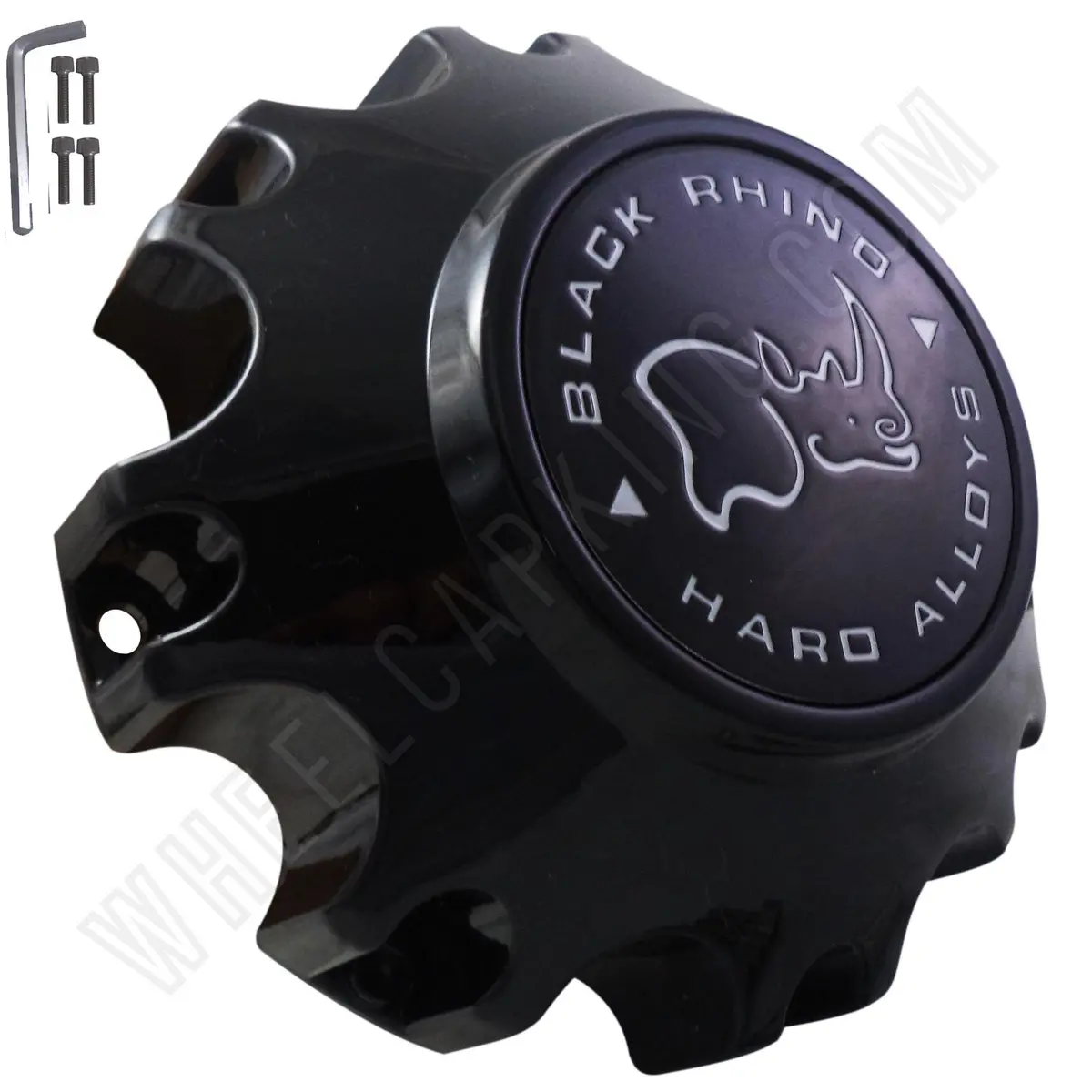Black Rhino Wheels Pc8055-8H Gloss Black Custom Wheel Center Caps (1 Cap) 1