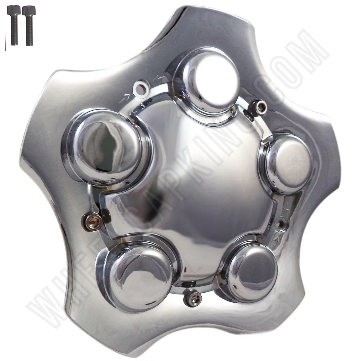 Rousch Wheels Chrome Custom Wheel Center Cap Caps Set 4, # 8599-4 / 8590-0 New! 1