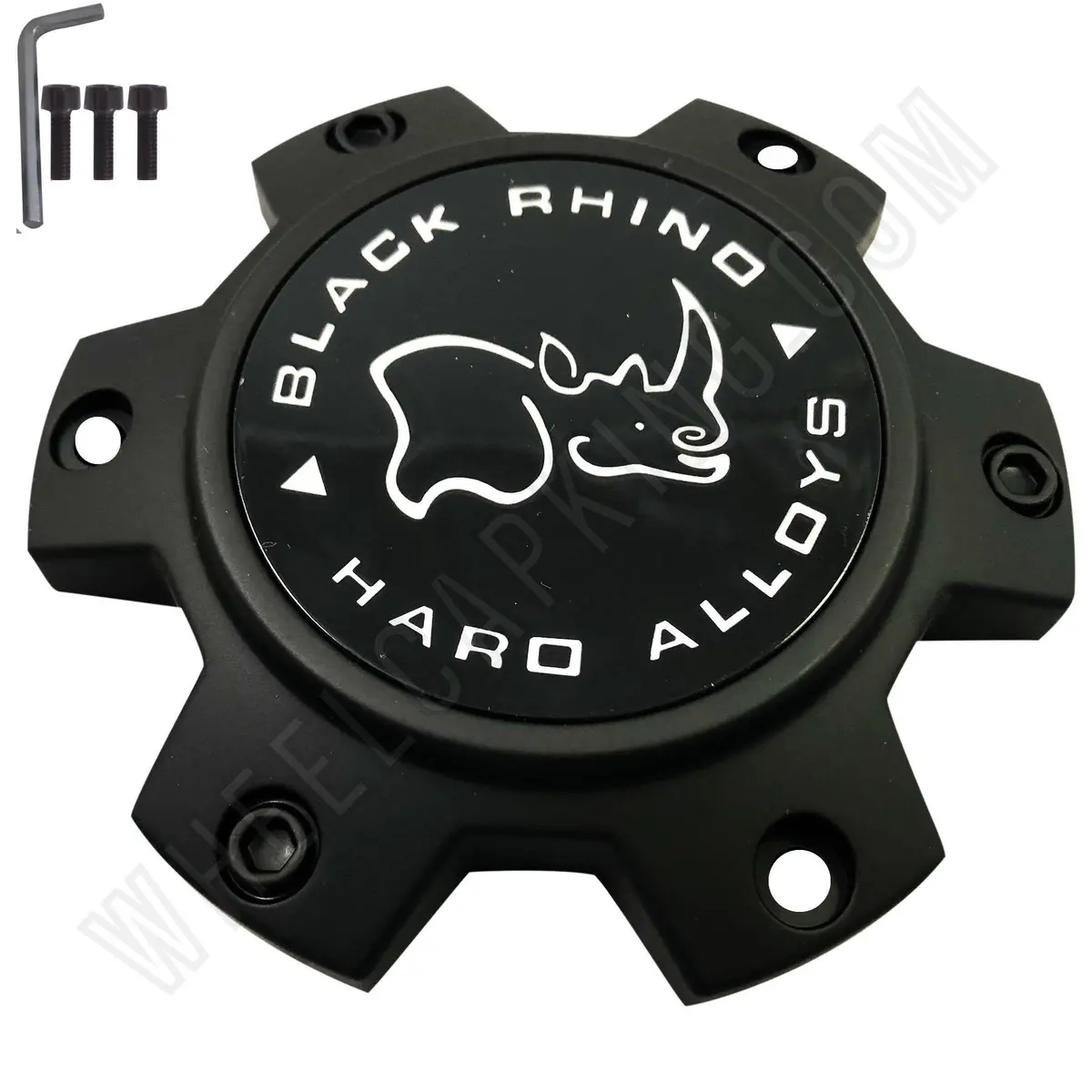 Black Rhino Wheels Flat Black Wheel Center Cap # M-873 (4 Caps) New+Bolts 1
