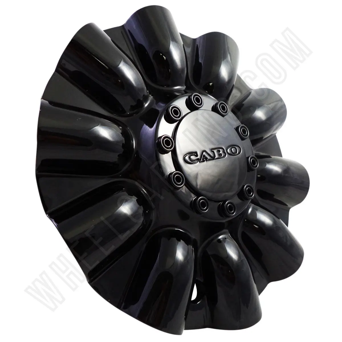 Cabo Wheels Gloss Black Custom Wheel Center Cap # C-177-1 (1 Cap) 1
