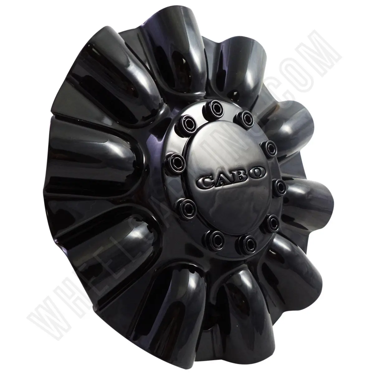 Cabo Wheels Gloss Black Custom Wheel Center Cap # C-177-2 (1 Cap) 1