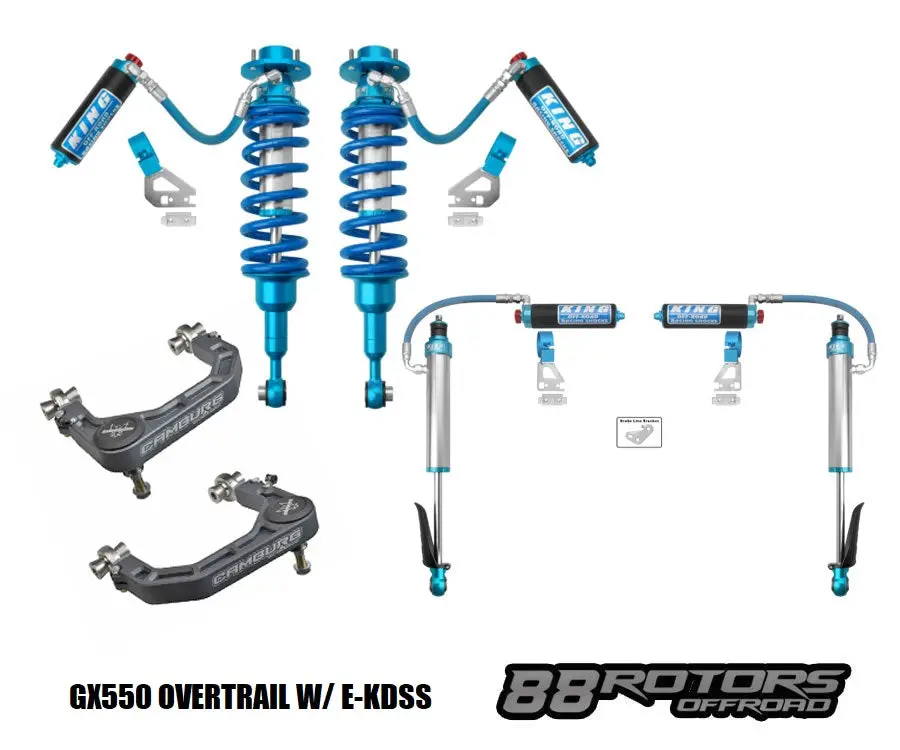 2024+ Lexus Gx550 Overtrail W/E-Kdss King 2.5 Coilovers/Shocks W/Compression Adjusters Uca Options 4