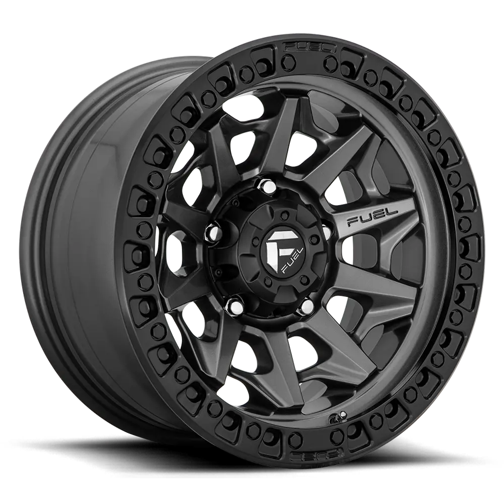 Fuel Offroad Wheels | Covert D716 Matte Gunmetal W/Black Ring 1