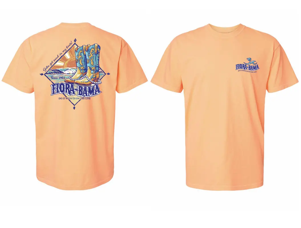 Flora-Bama Cowgirl Boots Tee 1