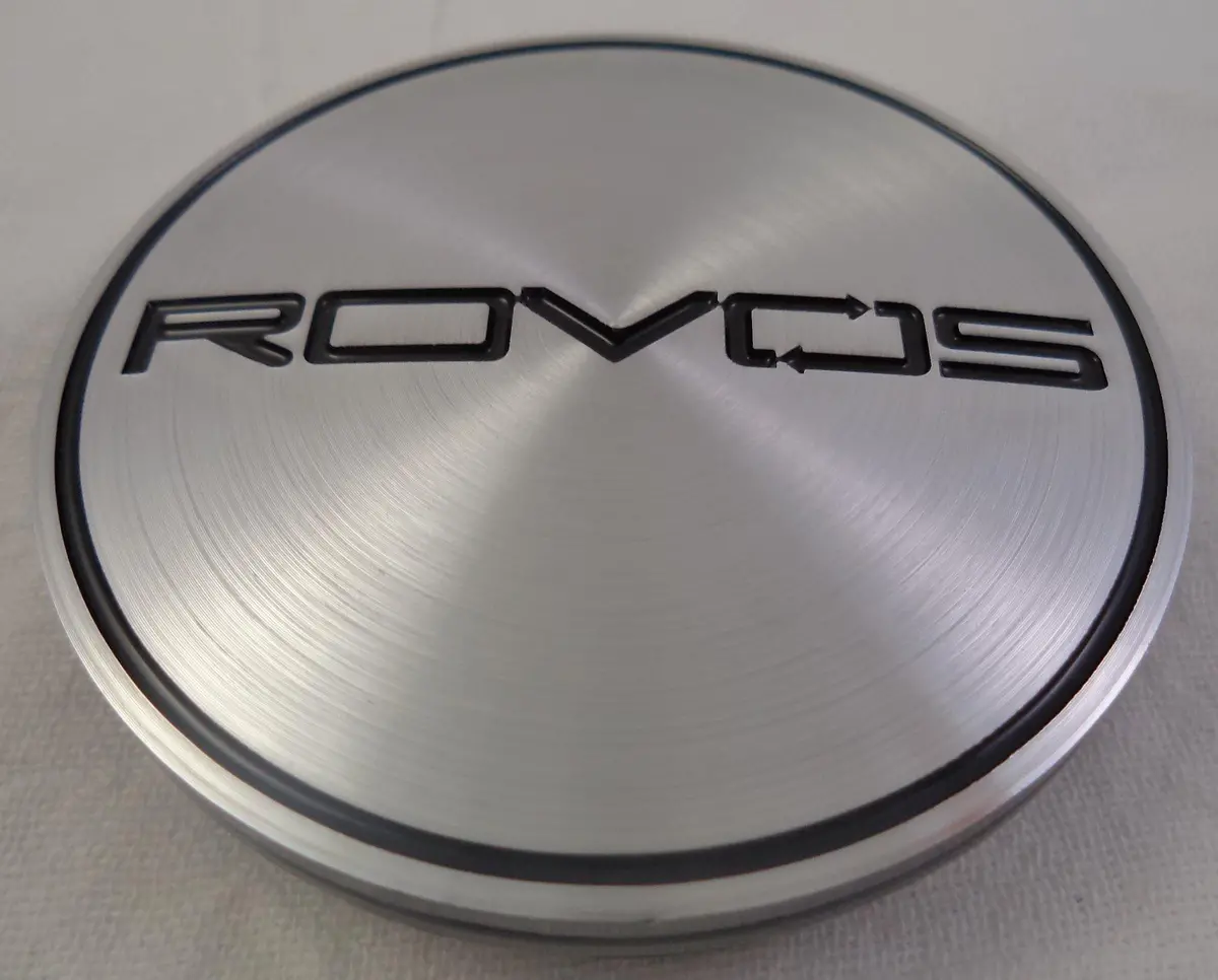 Rovos Wheels Chrome / Black Logo Custom Wheel Center Cap # 188 (1 Cap) 2