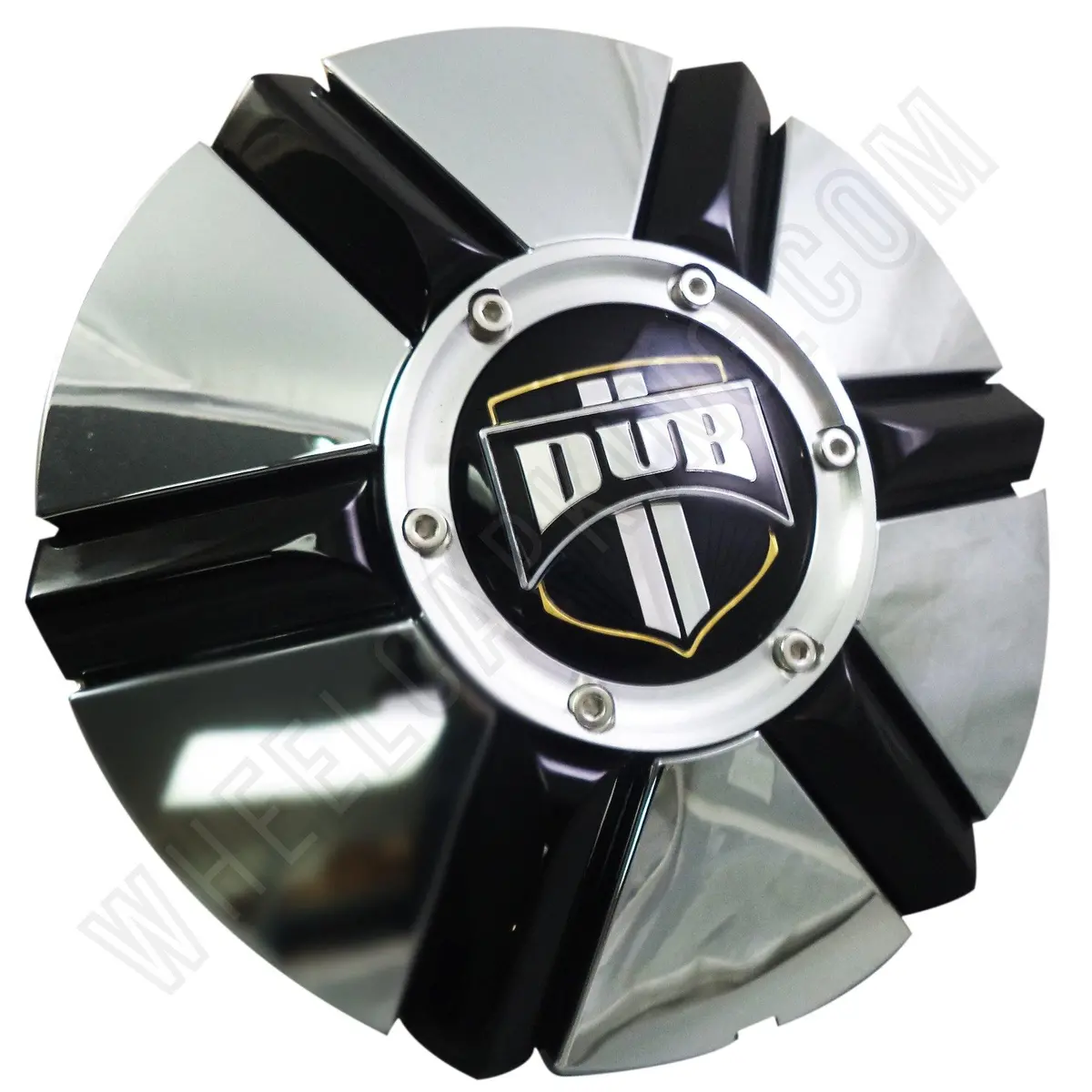 Dub Big Homie Wheels Chrome / Gloss Black Custom Wheel Center Cap # 3810-10 / 3810-15 (1 Cap) 1