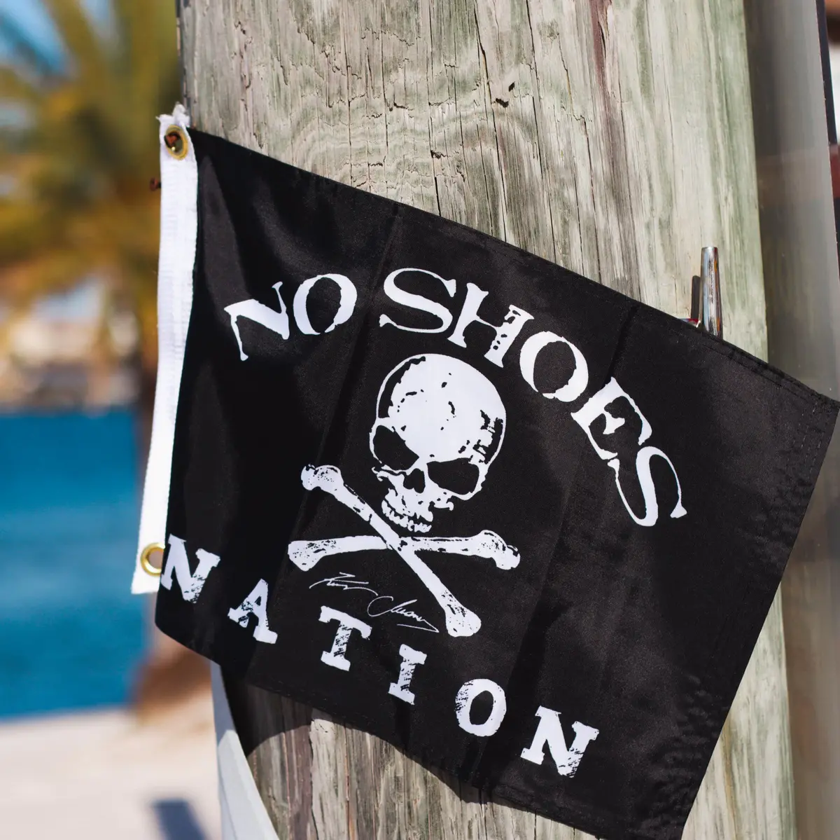 Flora-Bama No Shoes Nation Small Flag 1