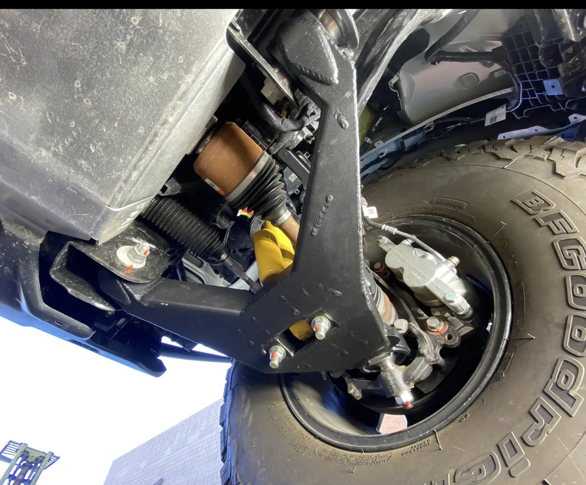 2021 - Up Bronco Fabricated Lower Arm Kit With By-Pass Shock Mount - Stock Length 1