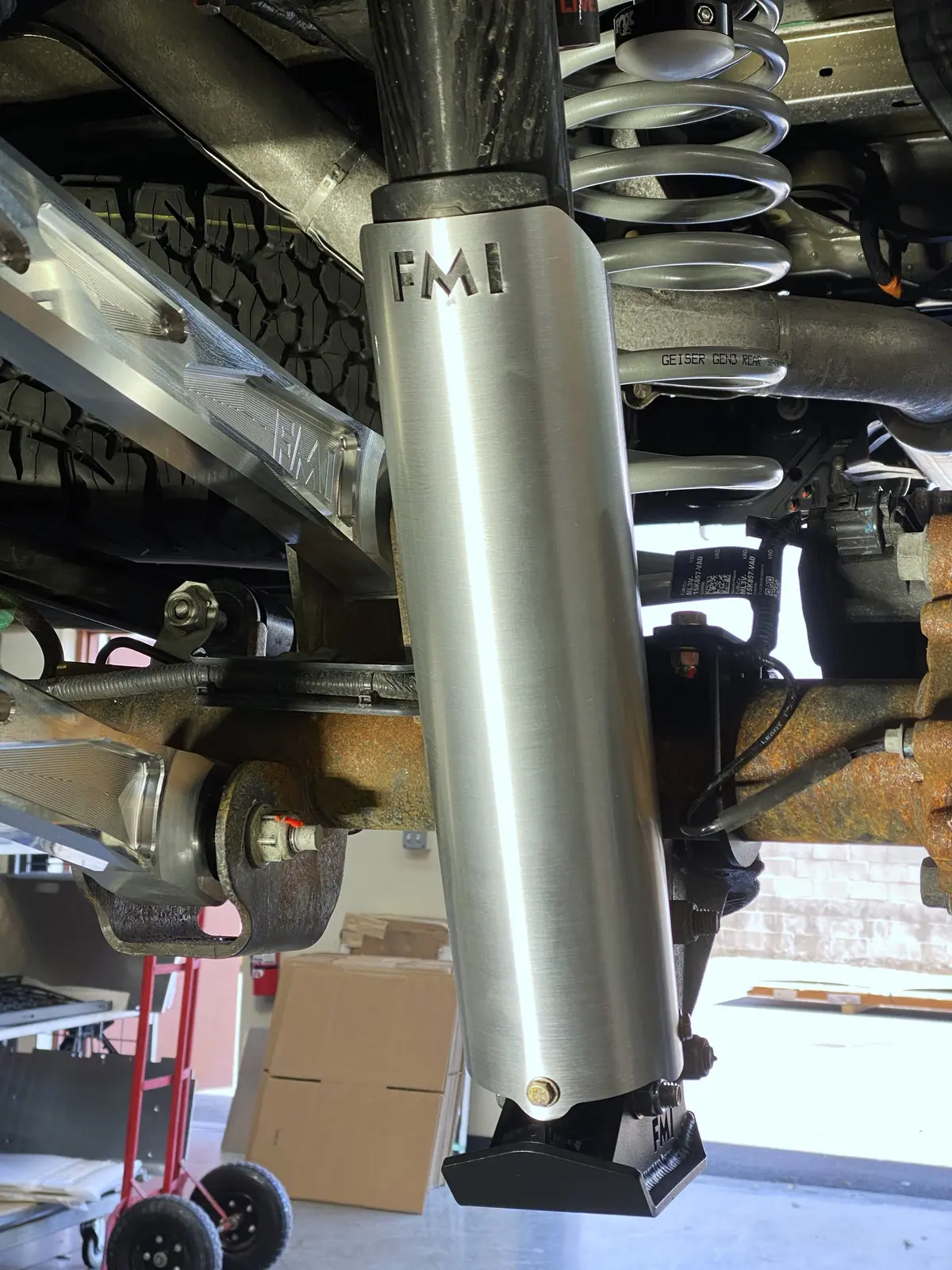 Full Length Aluminum Shock Guard Replacement For Gen 2 Or Gen 3 Ford Raptor/ Raptor R For Rear Shock - Single 1
