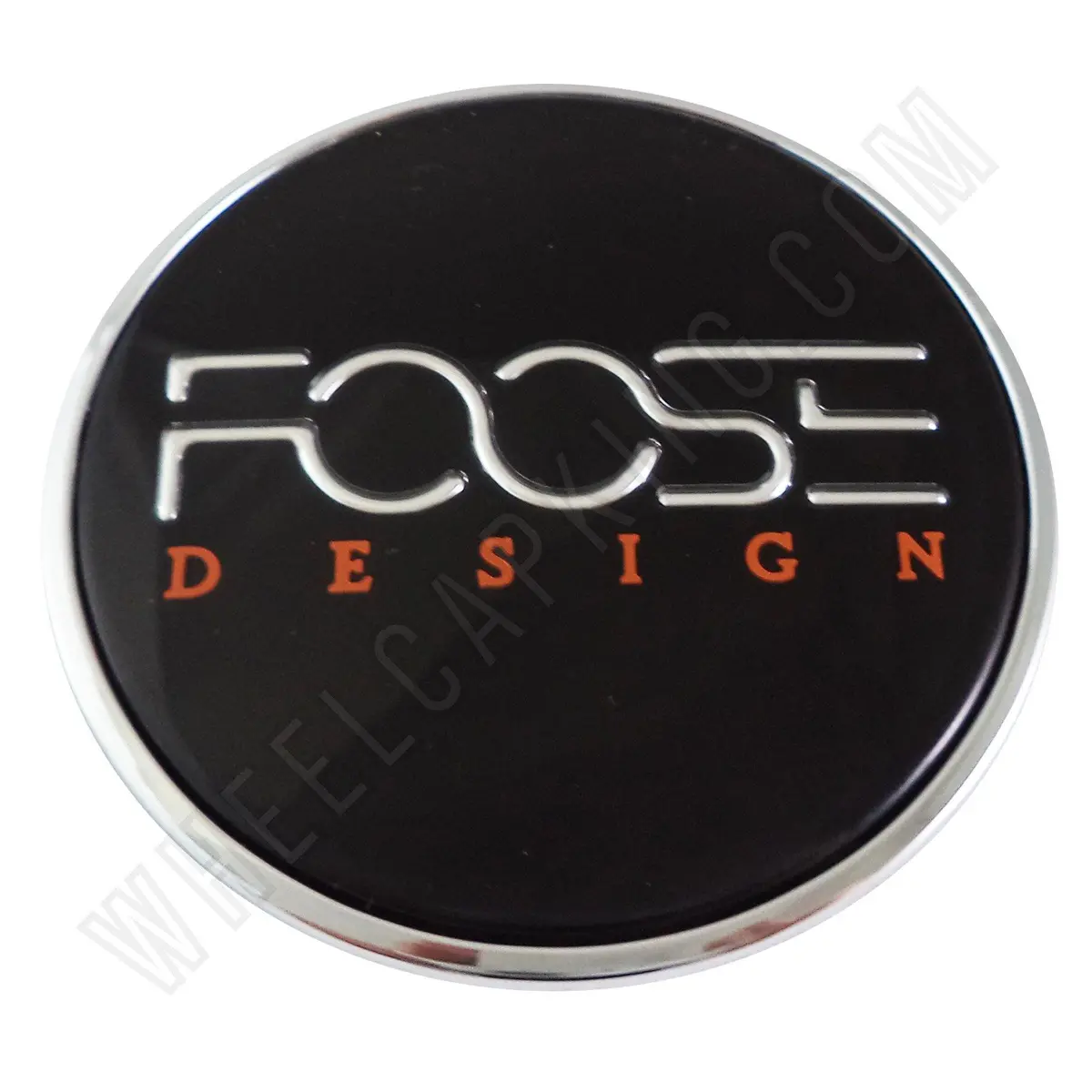 Foose Wheels Chrome / Black Custom Wheel Center Cap # 1001-41 / 1002-52 (4 Caps) 1